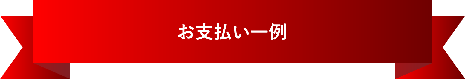 お支払い一例