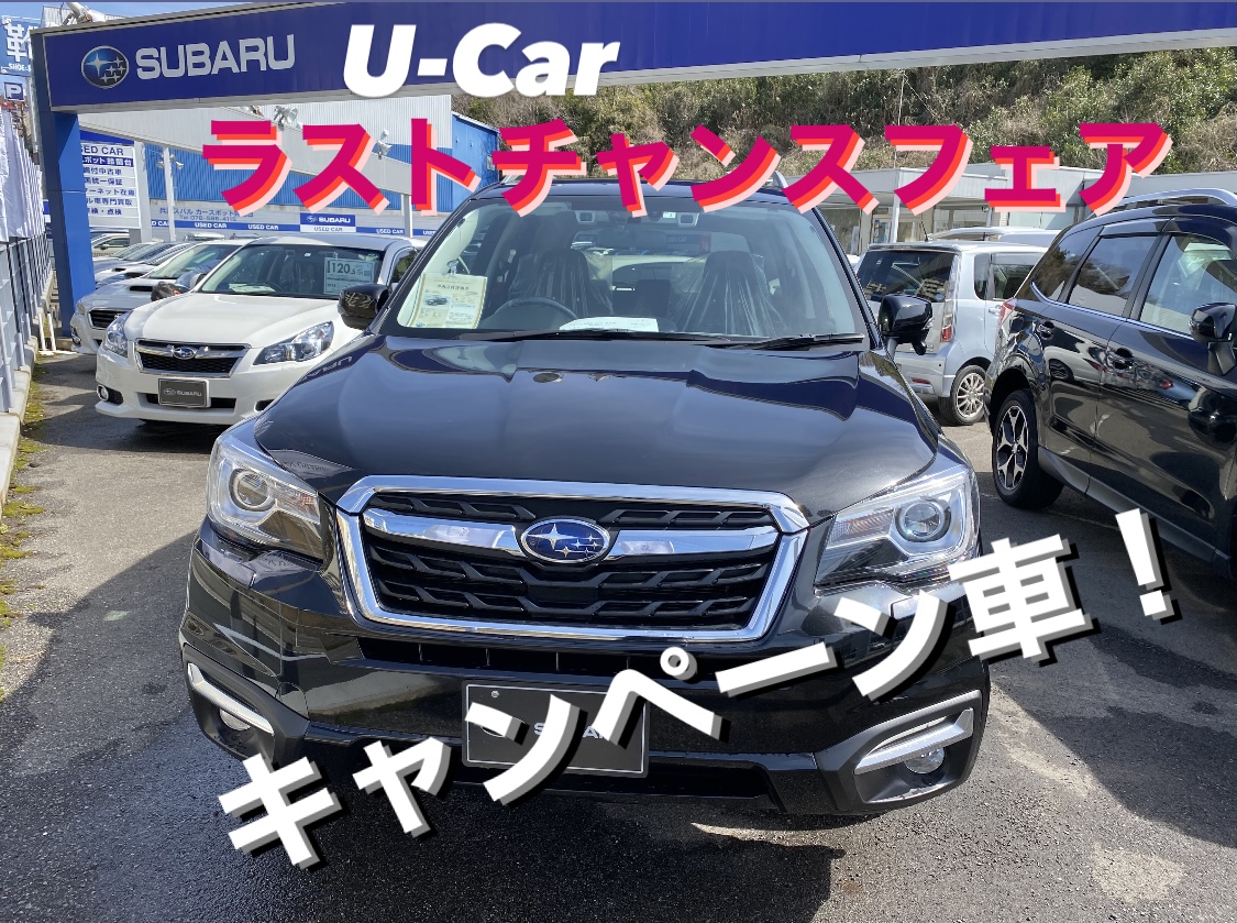 ラストチャンスフェアのお知らせ カースポット鈴蘭台 スタッフブログ 兵庫スバル自動車株式会社